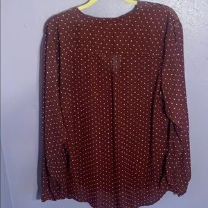 Polka dot blouse